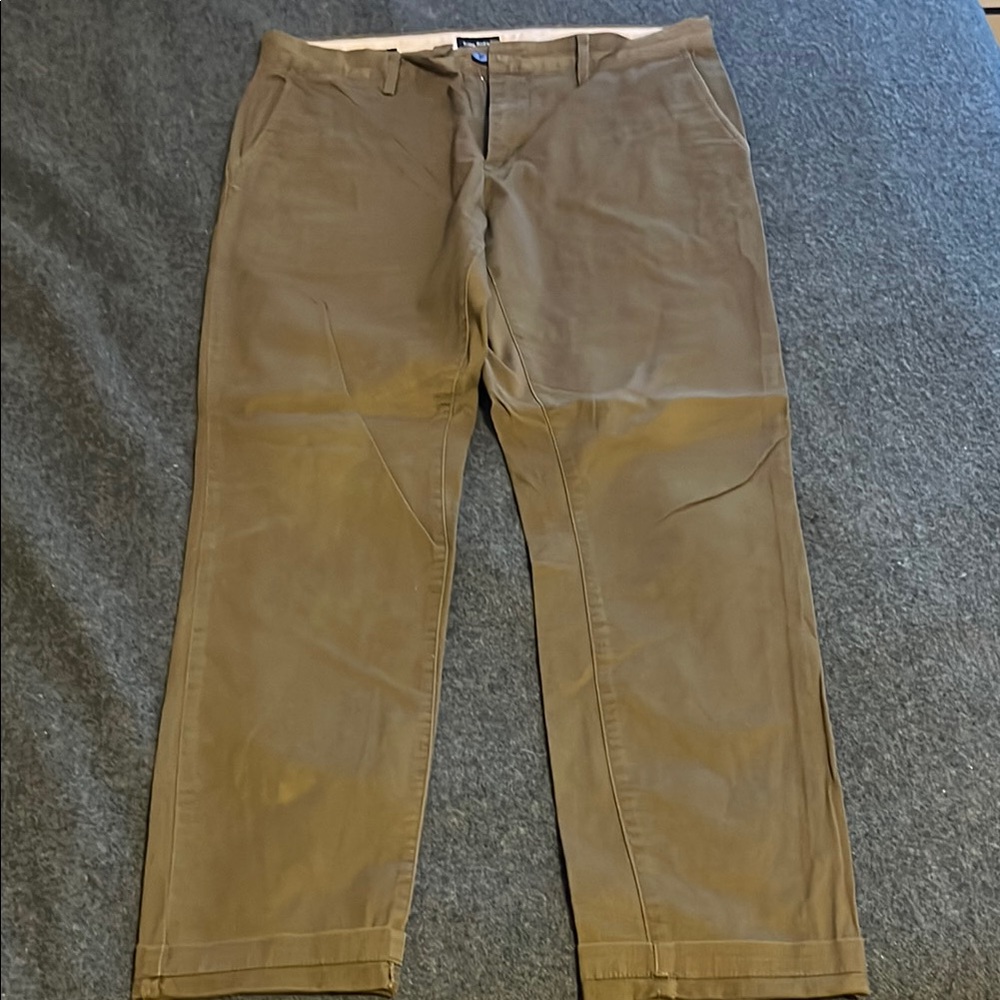 Frank and Oak olive Atwater Chinos with athletic taper and Sturdy Cotton